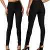 Femiss Women's Black Skinny School & Office Trousers – Stretch Slim Fit Work Pants