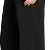 Femiss Women's Black Wide Leg Trousers – High Waisted Tailored Relaxed Fit Office Work Pants