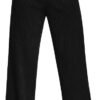 Femiss Women's Black Stripe Wide Leg Trousers – High Waisted Tailored Relaxed Fit Office Work Pants