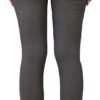 Women's Skinny Stretch Trousers – Grey | Smart Casual Office & School Uniform Pants with Pockets