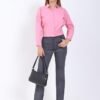 Femiss Women's Grey Straight Leg Trousers – High Waisted Stretch School & Office Work Pants