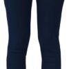 Women's Skinny Stretch Trousers – Navy Blue | Smart Casual Office & School Uniform Pants with Pockets