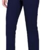 Femiss Women's Navy Blue Straight Leg Trousers – High Waisted Stretch School & Office Work Pants
