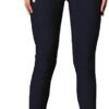 Femiss Women's Navy Blue Skinny School & Office Trousers – Stretch Slim Fit Work Pants