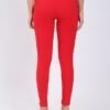 Women's Skinny Stretch Trousers – Red | Smart Casual Office & School Uniform Pants with Pockets