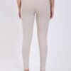 Women's Skinny Stretch Trousers – Stone | Smart Casual Office & School Uniform Pants with Pockets