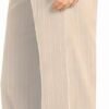 Femiss Women's Stone Stripe Wide Leg Trousers – High Waisted Tailored Relaxed Fit Office Work Pants