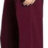 Femiss Women's Wine Wide Leg Trousers – High Waisted Tailored Relaxed Fit Office Work Pants